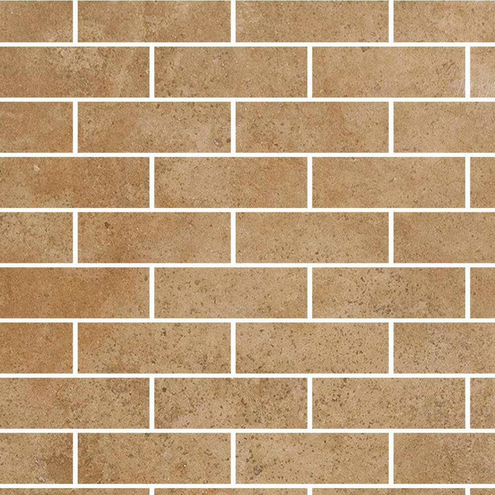 Special Cut | 6x18 Walnut Travertine Filled & Polished Tile Special Cut | 6x18 Walnut Travertine Filled & Polished Tile - American Tile Depot