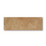 Special Cut | 6x18 Walnut Travertine Filled & Polished Tile Special Cut | 6x18 Walnut Travertine Filled & Polished Tile - American Tile Depot