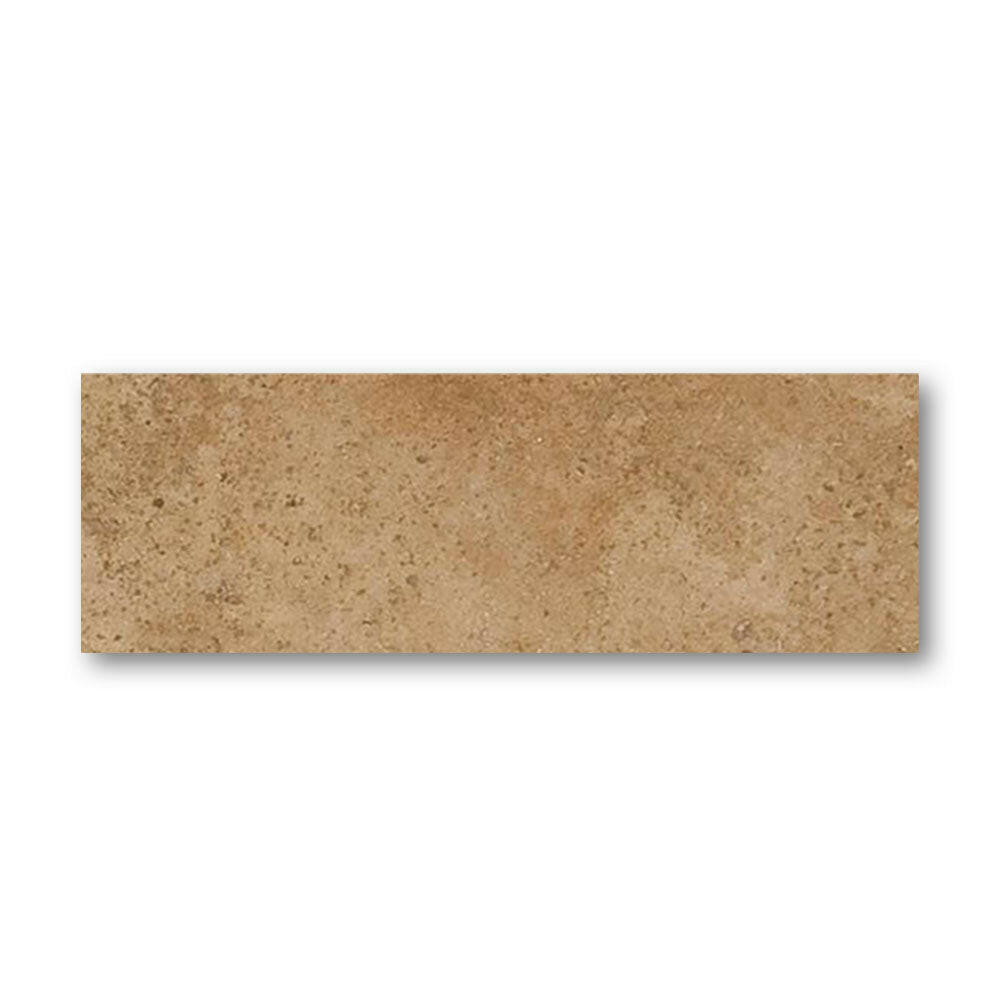 Special Cut | 6x18 Walnut Travertine Filled & Polished Tile Special Cut | 6x18 Walnut Travertine Filled & Polished Tile - American Tile Depot