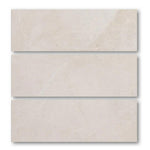 Special Cut | 6x18 White Pearl / Botticino Marble Honed Tile Special Cut | 6x18 White Pearl / Botticino Marble Honed Tile - American Tile Depot
