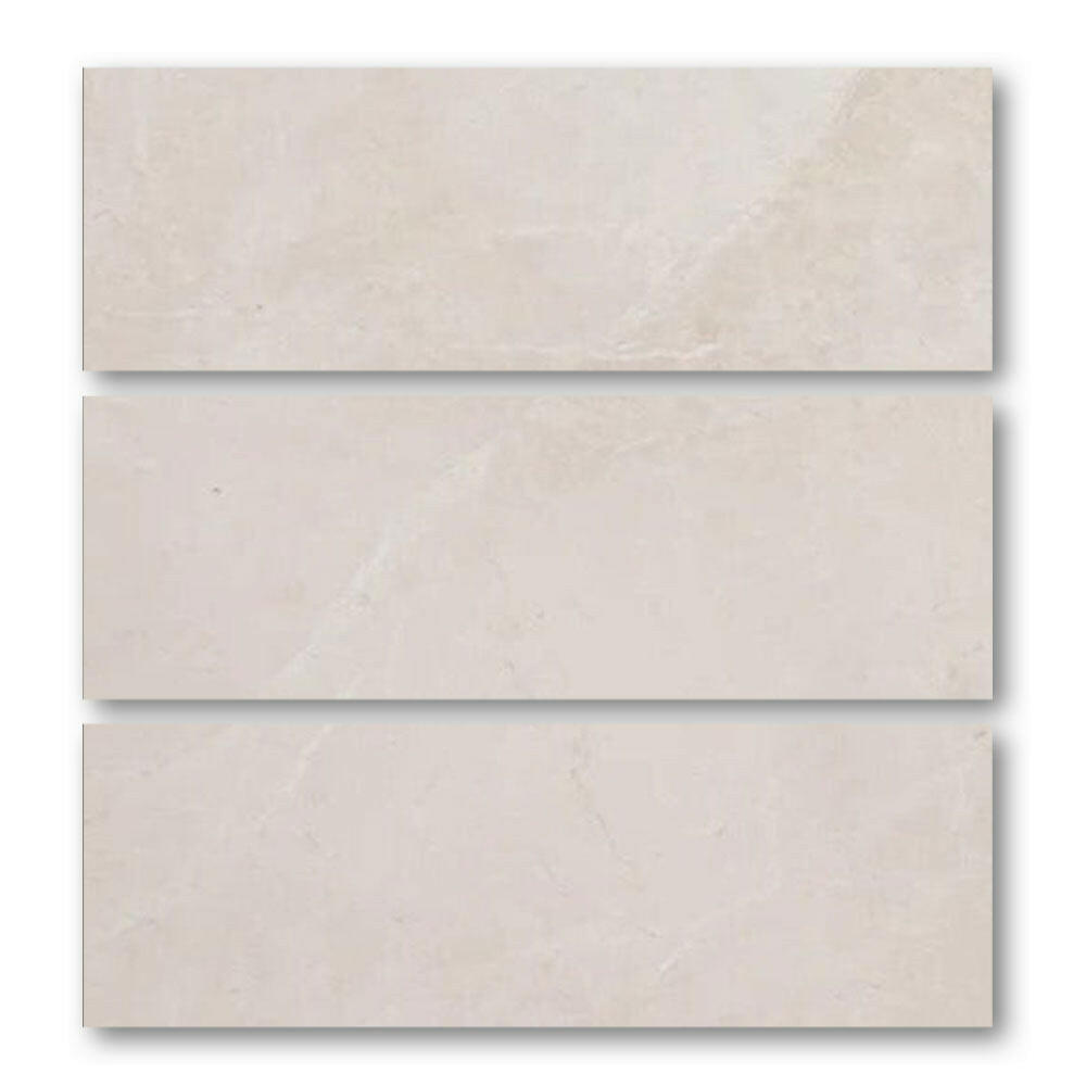 Special Cut | 6x18 White Pearl / Botticino Marble Polished Tile Special Cut | 6x18 White Pearl / Botticino Marble Polished Tile - American Tile Depot