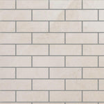 Special Cut | 6x18 White Pearl / Botticino Marble Polished Tile Special Cut | 6x18 White Pearl / Botticino Marble Polished Tile - American Tile Depot