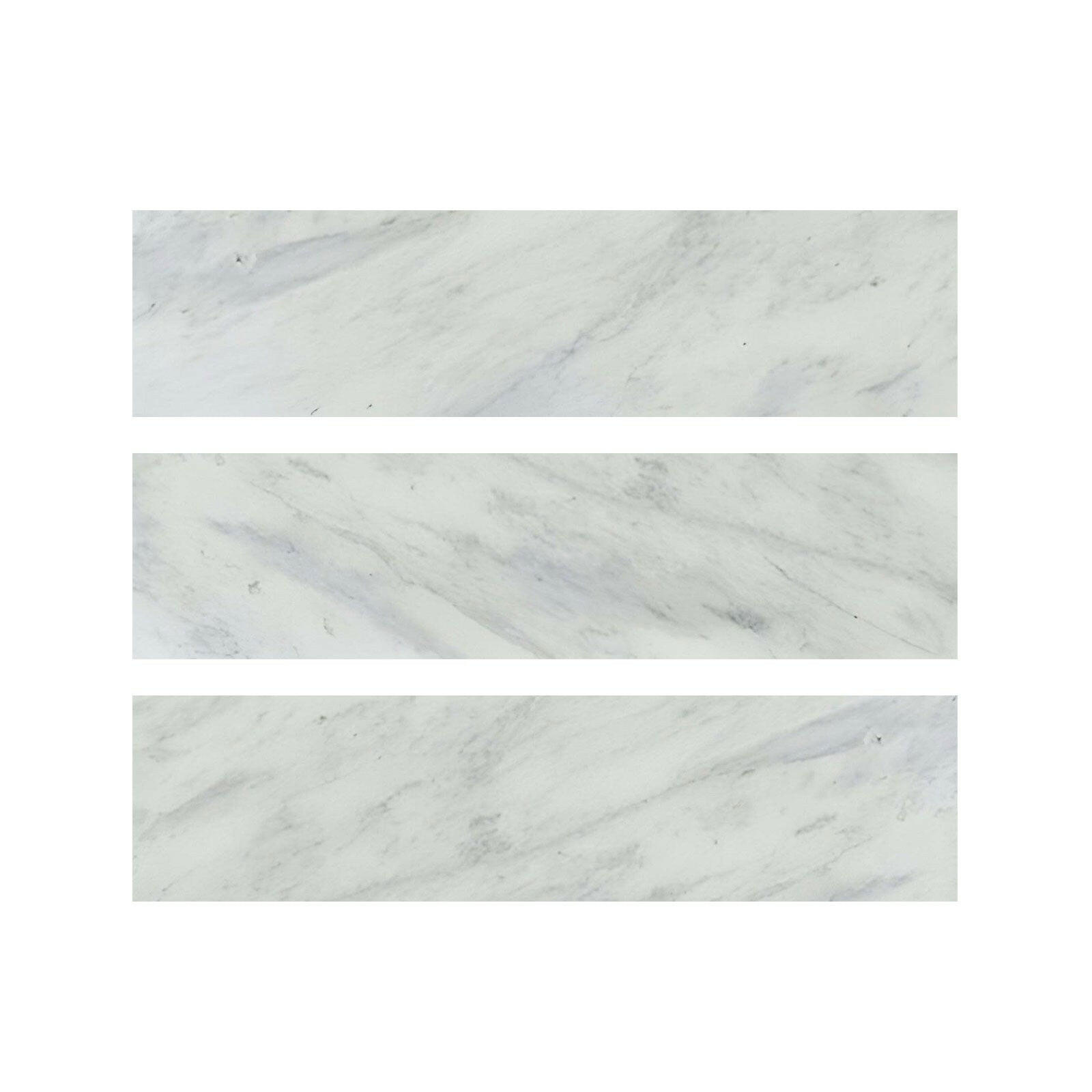 Special Cut | 6x24 Bianco Venatino Marble Polished Tile Special Cut | 6x24 Bianco Venatino Marble Polished Tile - American Tile Depot