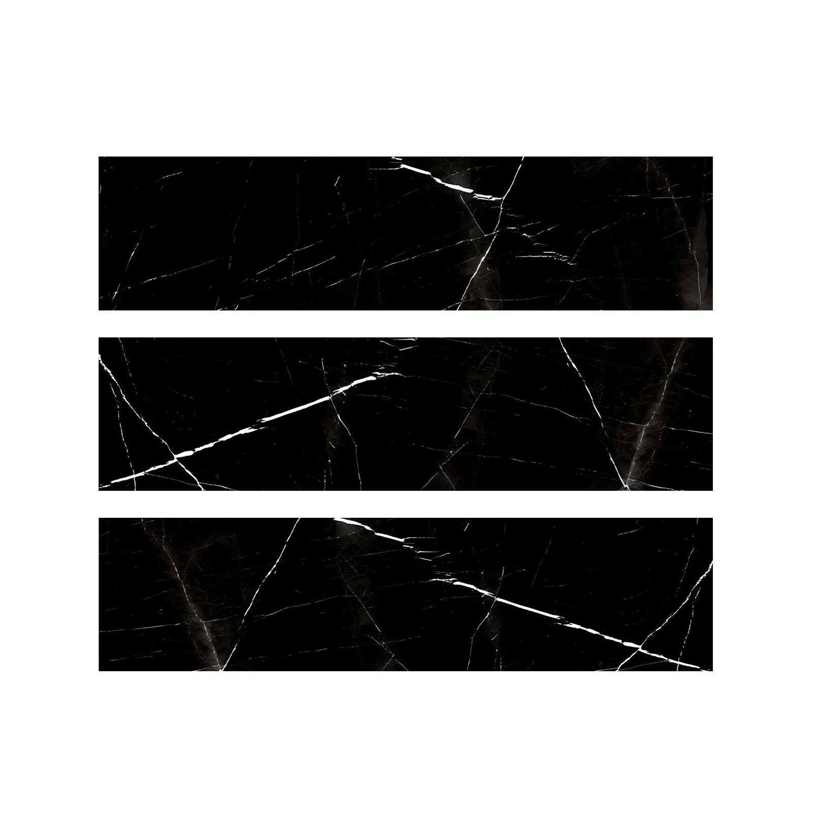 Special Cut | 6x24 Black Marquina Marble Polished Tile Special Cut | 6x24 Black Marquina Marble Polished Tile - American Tile Depot