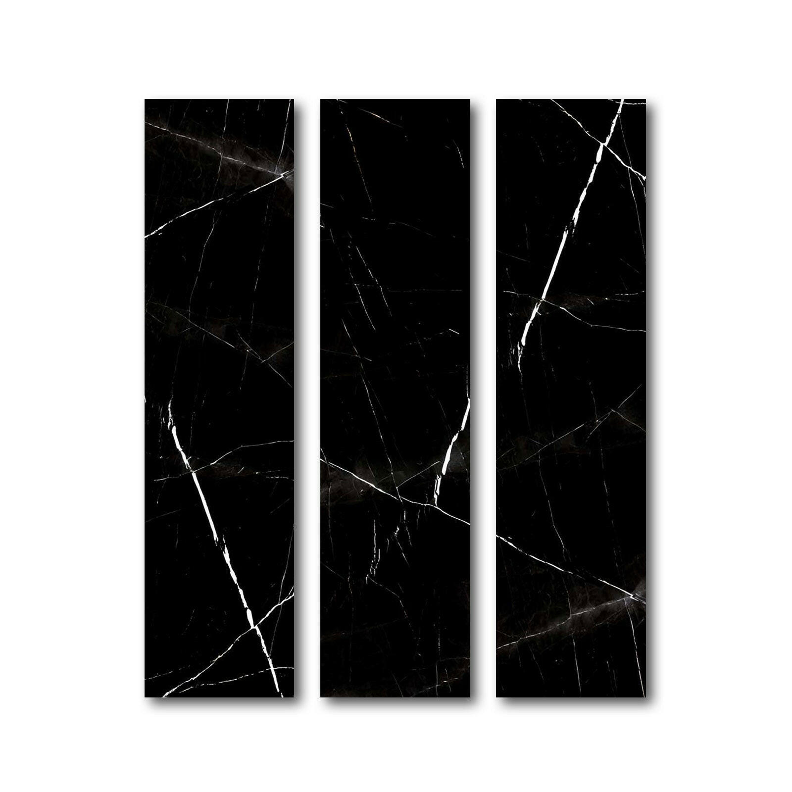 Special Cut | 6x24 Black Marquina Marble Polished Tile Special Cut | 6x24 Black Marquina Marble Polished Tile - American Tile Depot
