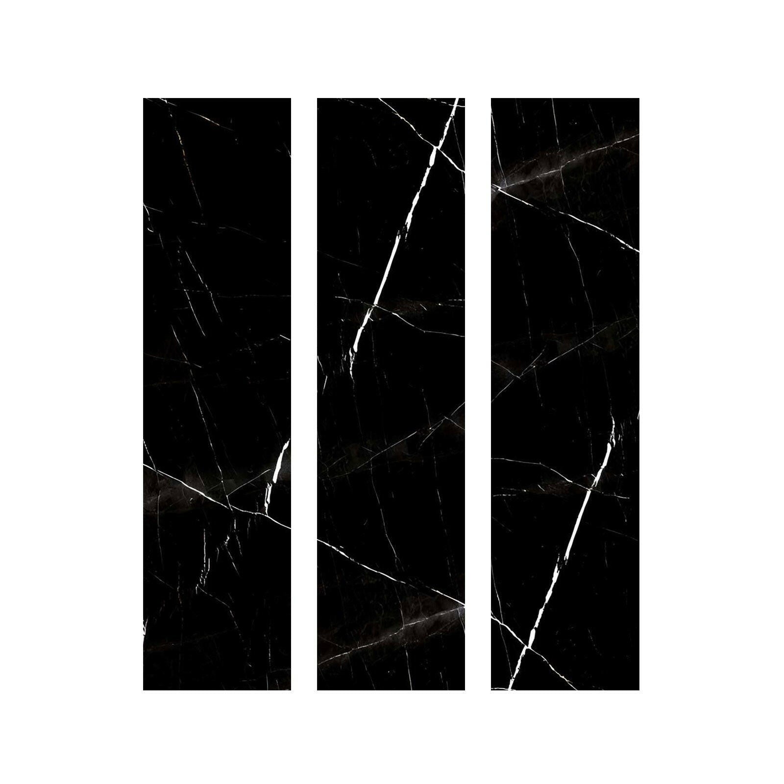 Special Cut | 6x24 Black Marquina Marble Polished Tile Special Cut | 6x24 Black Marquina Marble Polished Tile - American Tile Depot