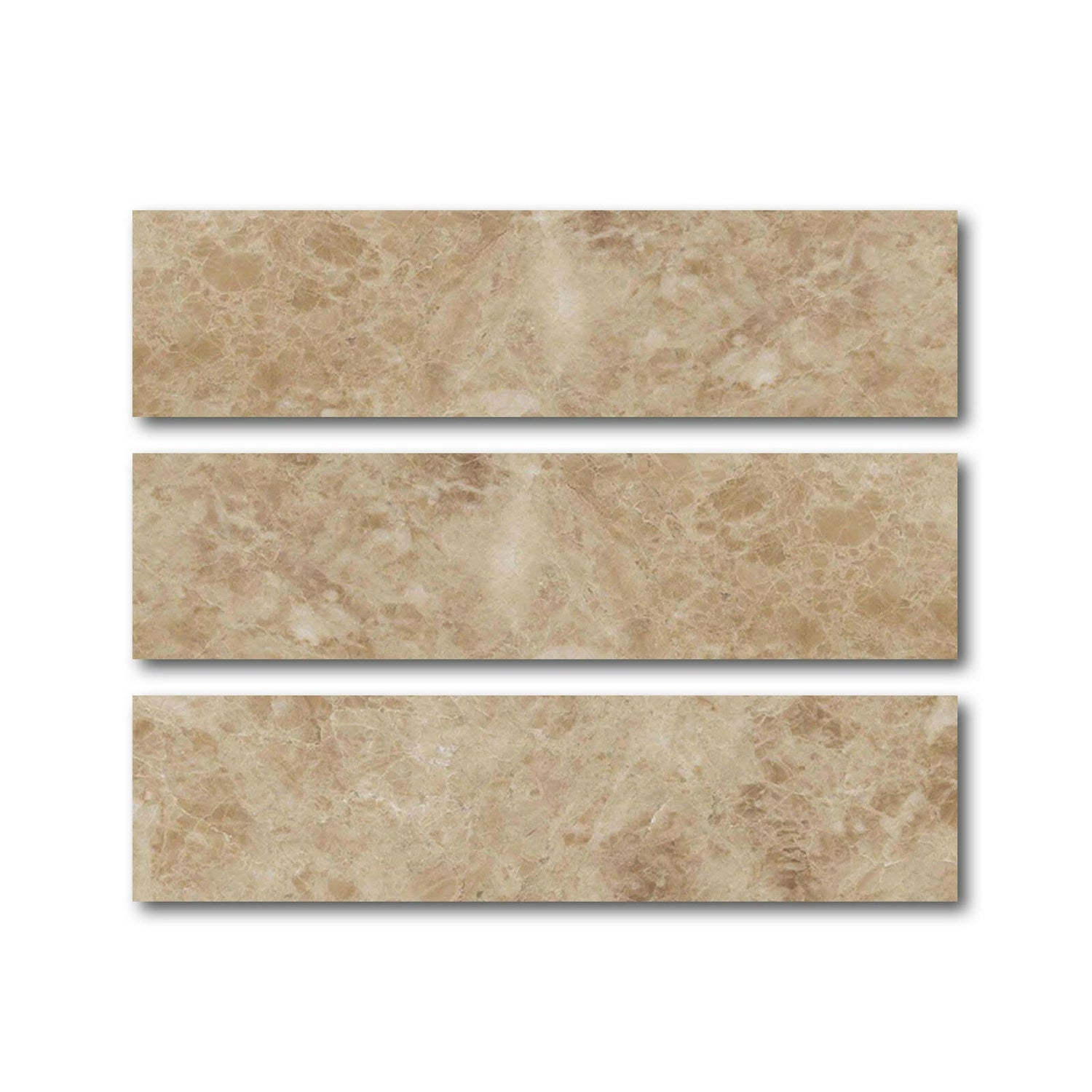 Special Cut | 6x24 Cappuccino Marble Polished Tile Special Cut | 6x24 Cappuccino Marble Polished Tile - American Tile Depot