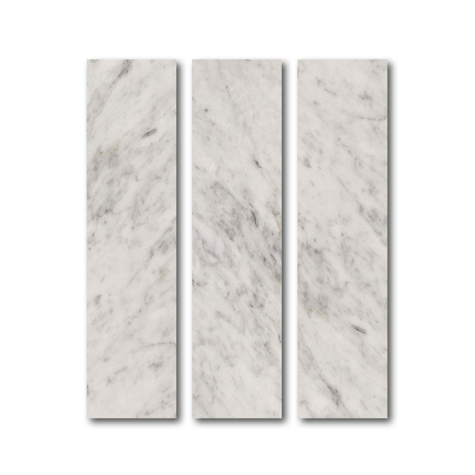 Special Cut | 6x24 Carrara White Marble Polished Tile Special Cut | 6x24 Carrara White Marble Polished Tile - American Tile Depot
