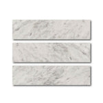 Special Cut | 6x24 Carrara White Marble Polished Tile Special Cut | 6x24 Carrara White Marble Polished Tile - American Tile Depot