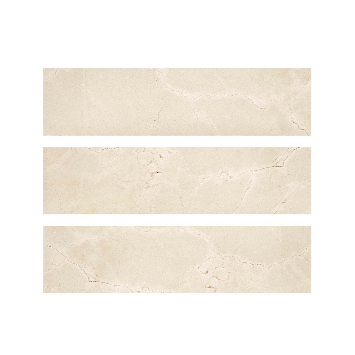 Special Cut | 6x24 Crema Marfil Marble Polished Tile Special Cut | 6x24 Crema Marfil Marble Polished Tile - American Tile Depot