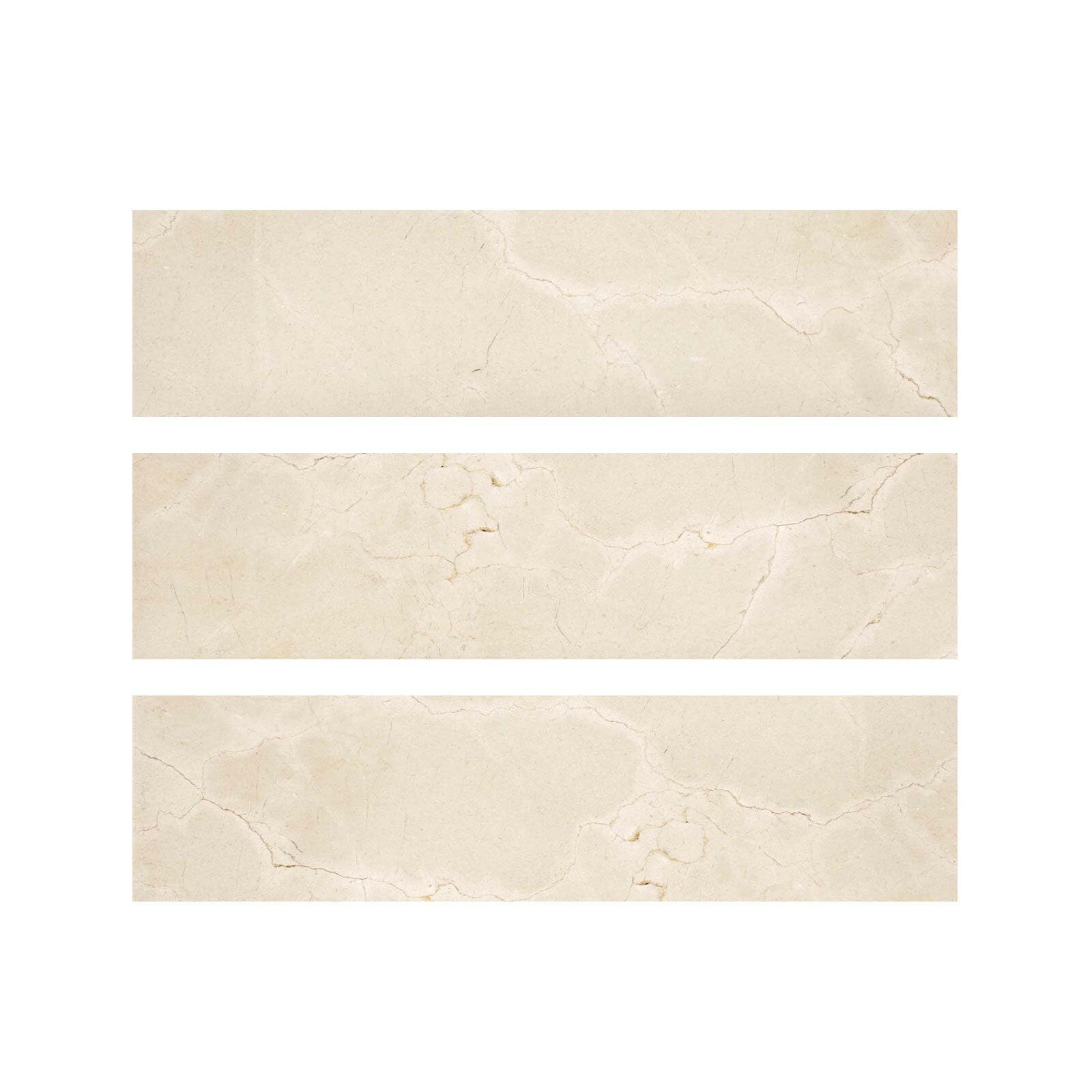 Special Cut | 6x24 Crema Marfil Marble Polished Tile Special Cut | 6x24 Crema Marfil Marble Polished Tile - American Tile Depot