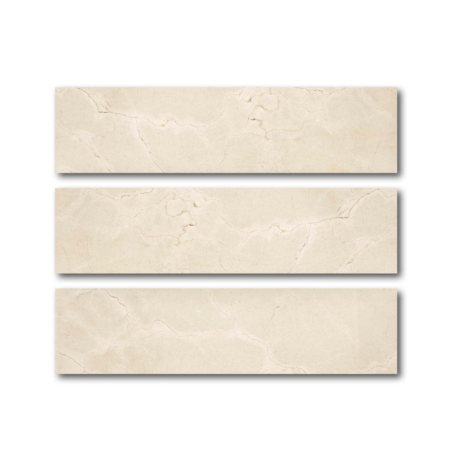 Special Cut | 6x24 Crema Marfil Marble Polished Tile Special Cut | 6x24 Crema Marfil Marble Polished Tile - American Tile Depot