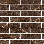Special Cut | 6x24 Emperador Dark Marble Polished Tile Special Cut | 6x24 Emperador Dark Marble Polished Tile - American Tile Depot