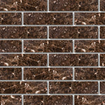 Special Cut | 6x24 Emperador Dark Marble Polished Tile Special Cut | 6x24 Emperador Dark Marble Polished Tile - American Tile Depot