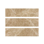 Special Cut | 6x24 Emperador Light Marble Polished Tile Special Cut | 6x24 Emperador Light Marble Polished Tile - American Tile Depot