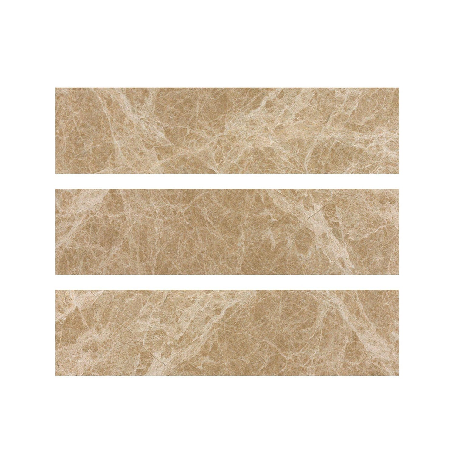 Special Cut | 6x24 Emperador Light Marble Polished Tile Special Cut | 6x24 Emperador Light Marble Polished Tile - American Tile Depot