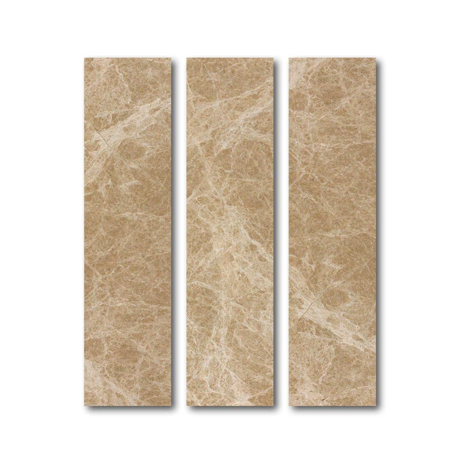 Special Cut | 6x24 Emperador Light Marble Polished Tile Special Cut | 6x24 Emperador Light Marble Polished Tile - American Tile Depot