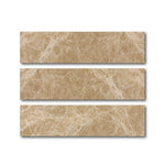 Special Cut | 6x24 Emperador Light Marble Polished Tile Special Cut | 6x24 Emperador Light Marble Polished Tile - American Tile Depot