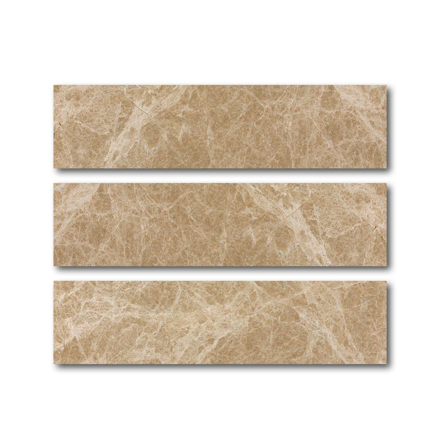 Special Cut | 6x24 Emperador Light Marble Polished Tile Special Cut | 6x24 Emperador Light Marble Polished Tile - American Tile Depot