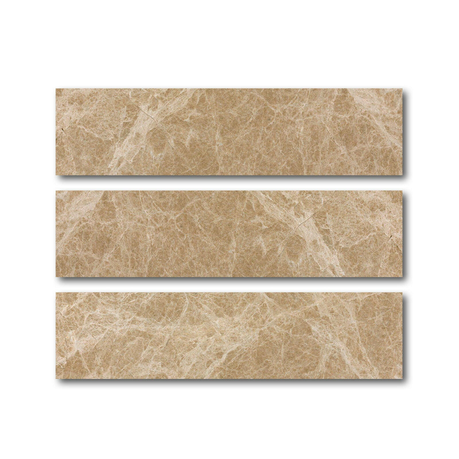 Special Cut | 6x24 Emperador Light Marble Polished Tile Special Cut | 6x24 Emperador Light Marble Polished Tile - American Tile Depot