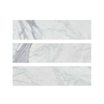 Special Cut | 6x24 Italian Statuary White Marble Polished Tile Special Cut | 6x24 Italian Statuary White Marble Polished Tile - American Tile Depot