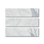 Special Cut | 6x24 Italian Statuary White Marble Polished Tile Special Cut | 6x24 Italian Statuary White Marble Polished Tile - American Tile Depot