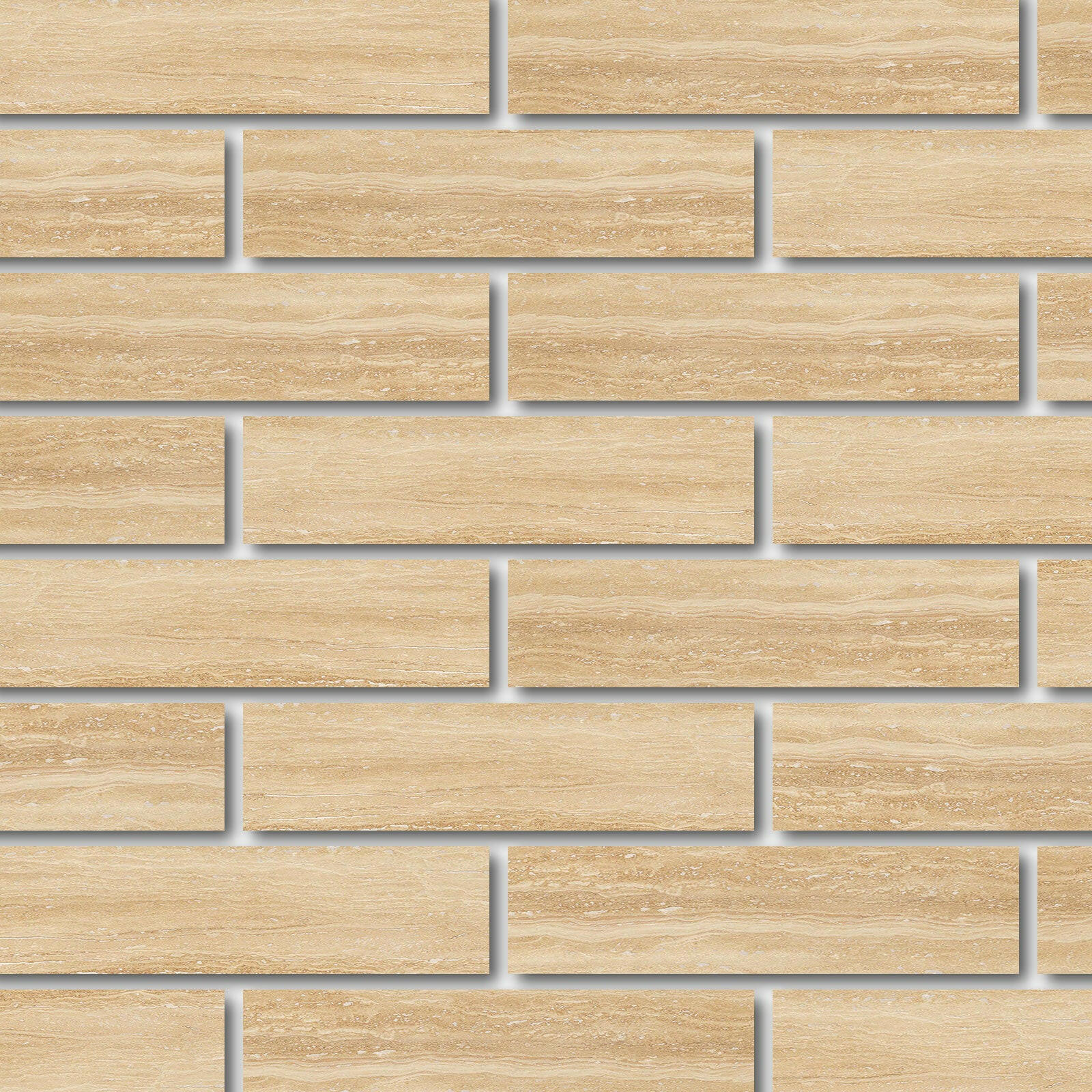 Special Cut | 6x24 Ivory Travertine Vein Cut Filled & Honed Tile - American Tile Depot