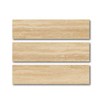 Special Cut | 6x24 Ivory Travertine Vein Cut Filled & Honed Tile - American Tile Depot