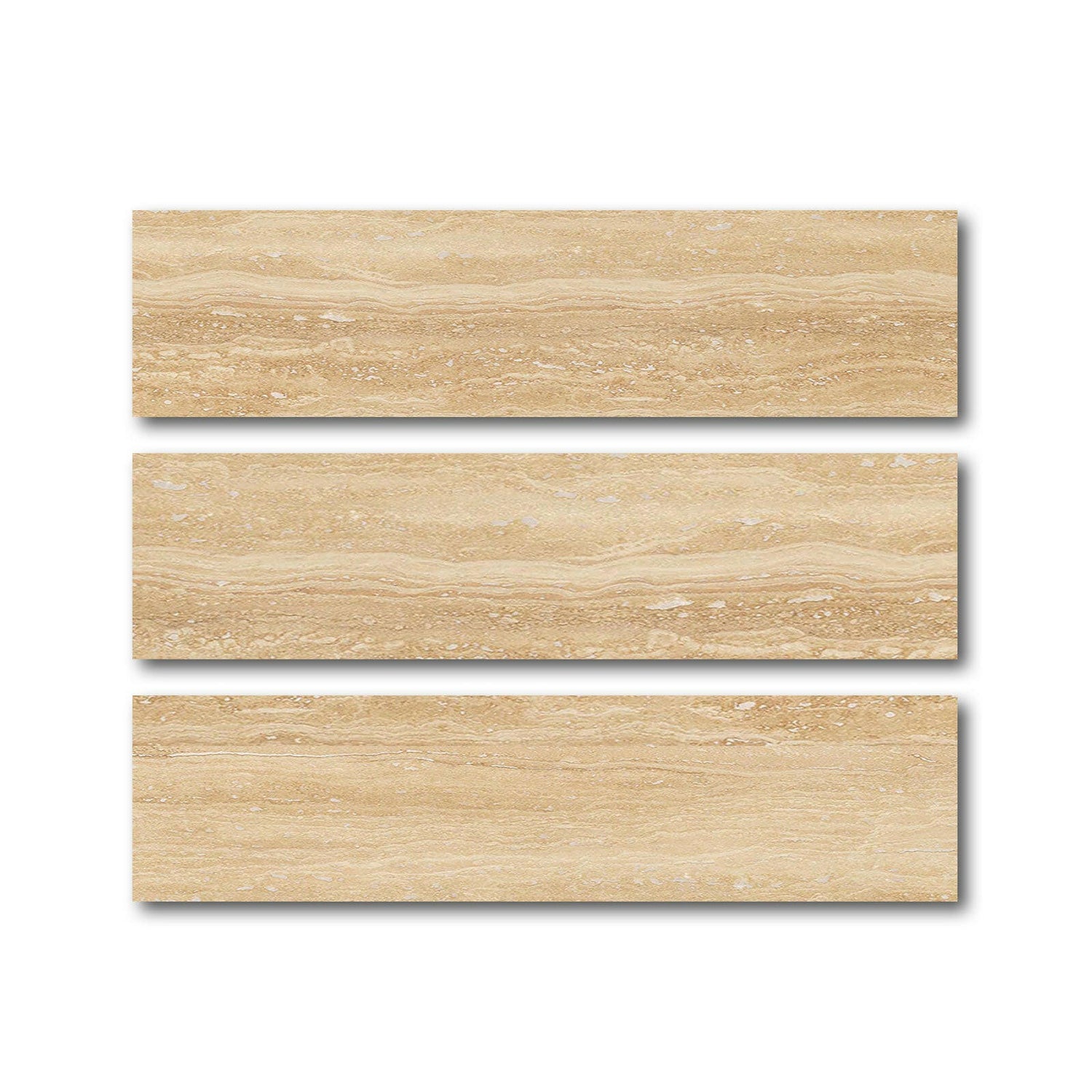 Special Cut | 6x24 Ivory Travertine Vein Cut Filled & Polished Tile Special Cut | 6x24 Ivory Travertine Vein Cut Filled & Polished Tile - American Tile Depot