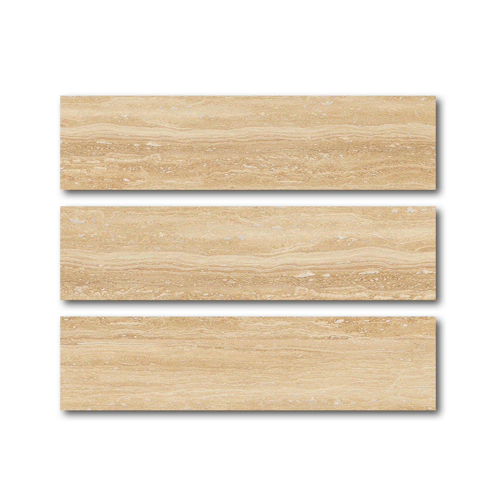 Special Cut | 6x24 Ivory Travertine Vein Cut Filled & Honed Tile - American Tile Depot