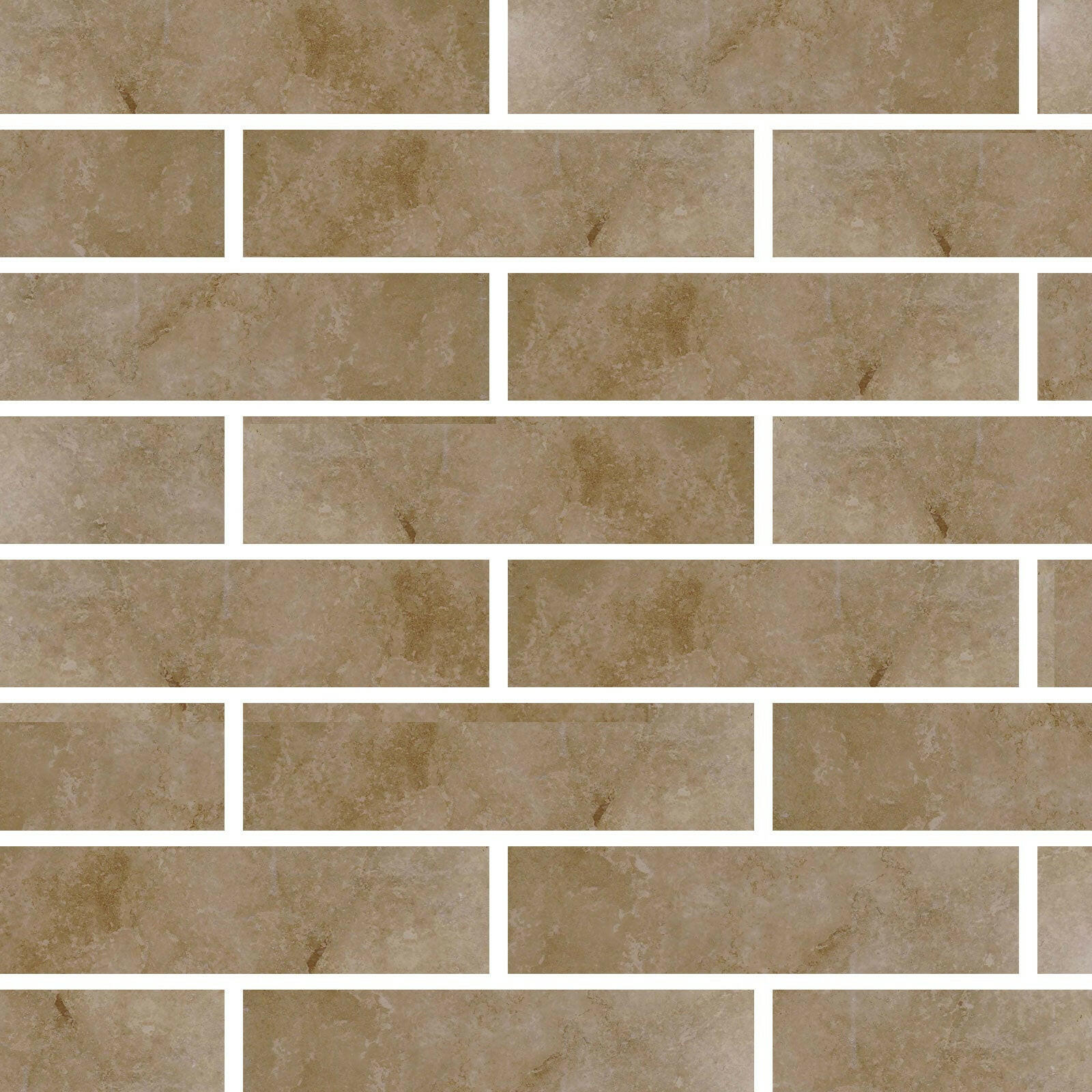 Special Cut | 6x24 Noce Travertine Filled & Honed Tile Special Cut | 6x24 Noce Travertine Filled & Honed Tile - American Tile Depot