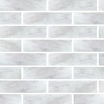 Special Cut | 6x24 Oriental White / Asian Statuary Marble Polished Tile Special Cut | 6x24 Oriental White / Asian Statuary Marble Polished Tile - American Tile Depot