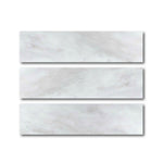 Special Cut | 6x24 Oriental White / Asian Statuary Marble Polished Tile Special Cut | 6x24 Oriental White / Asian Statuary Marble Polished Tile - American Tile Depot