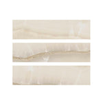 Special Cut | 6x24 Premium White Onyx CROSS-CUT Polished Tile Special Cut | 6x24 Premium White Onyx CROSS-CUT Polished Tile - American Tile Depot