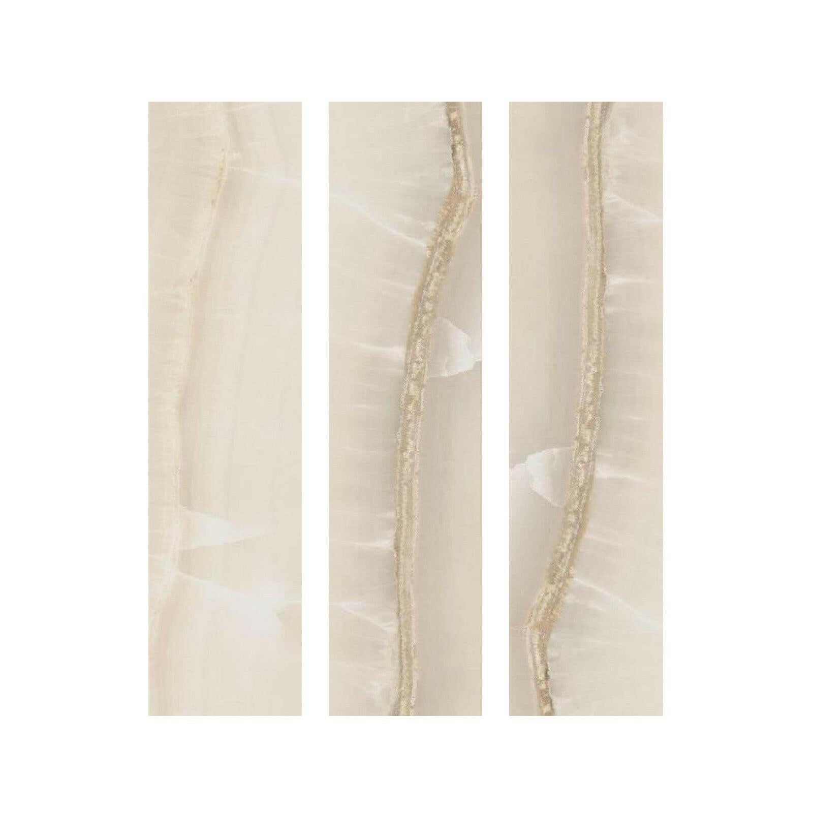 Special Cut | 6x24 Premium White Onyx CROSS-CUT Polished Tile Special Cut | 6x24 Premium White Onyx CROSS-CUT Polished Tile - American Tile Depot