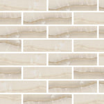 Special Cut | 6x24 Premium White Onyx CROSS-CUT Polished Tile Special Cut | 6x24 Premium White Onyx CROSS-CUT Polished Tile - American Tile Depot