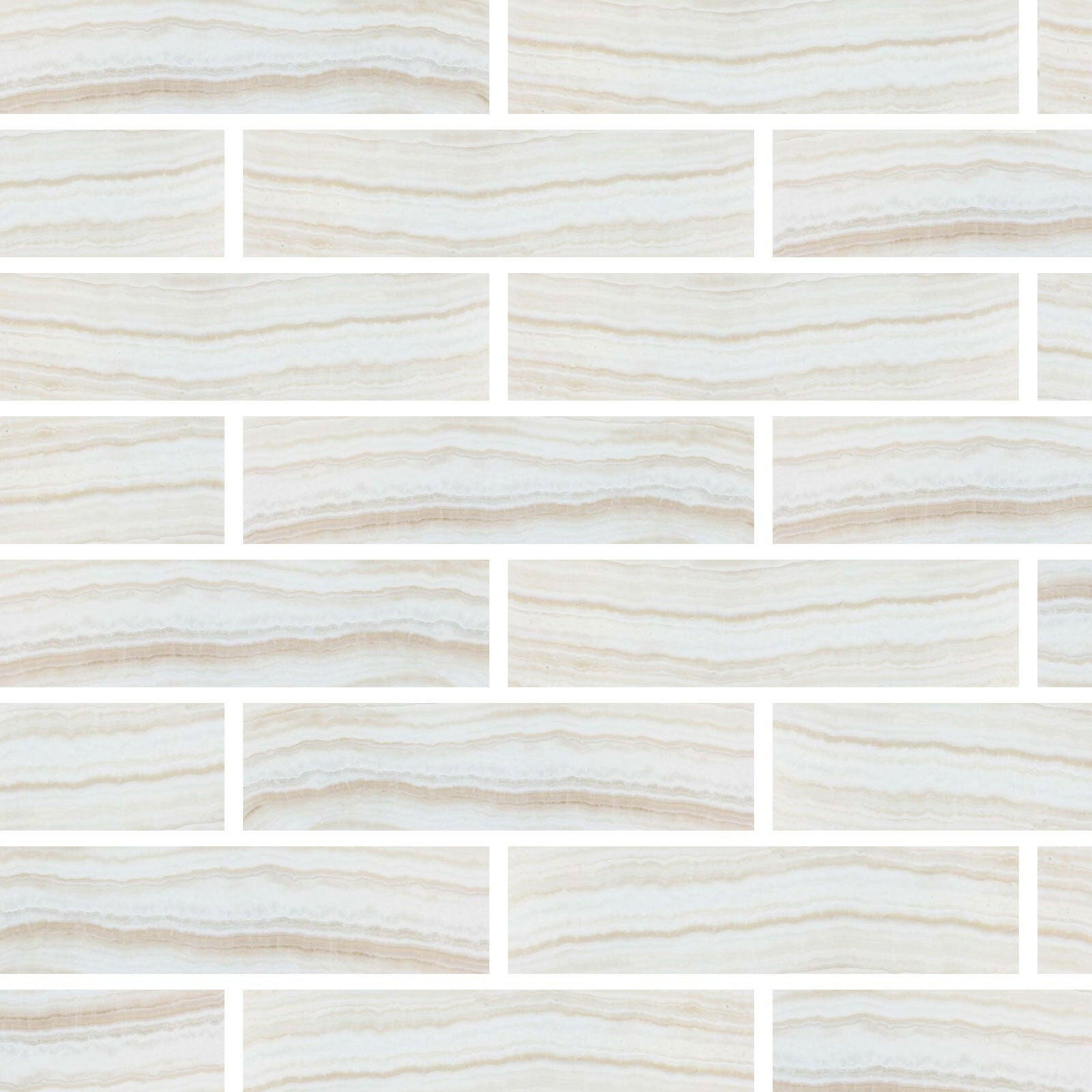 Special Cut | 6x24 Premium White Onyx VEIN-CUT Polished Tile Special Cut | 6x24 Premium White Onyx VEIN-CUT Polished Tile - American Tile Depot