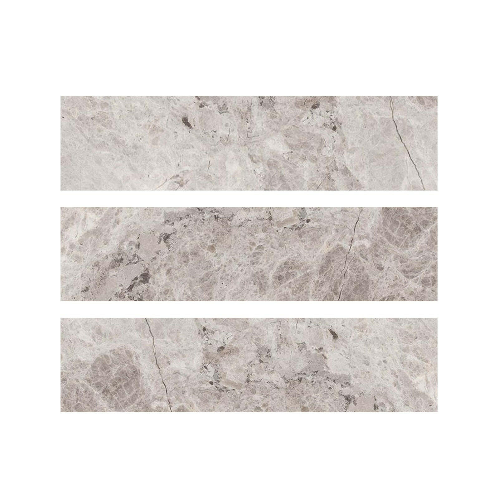 Special Cut | 6x24 Tundra Gray (Atlantic Gray) Marble Honed Tile Special Cut | 6x24 Tundra Gray (Atlantic Gray) Marble Honed Tile - American Tile Depot