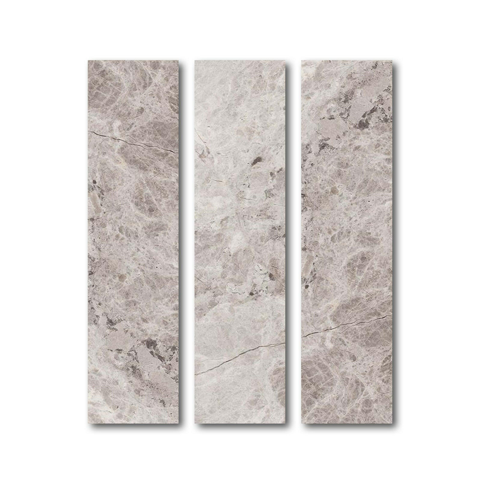 Special Cut | 6x24 Tundra Gray (Atlantic Gray) Marble Honed Tile Special Cut | 6x24 Tundra Gray (Atlantic Gray) Marble Honed Tile - American Tile Depot
