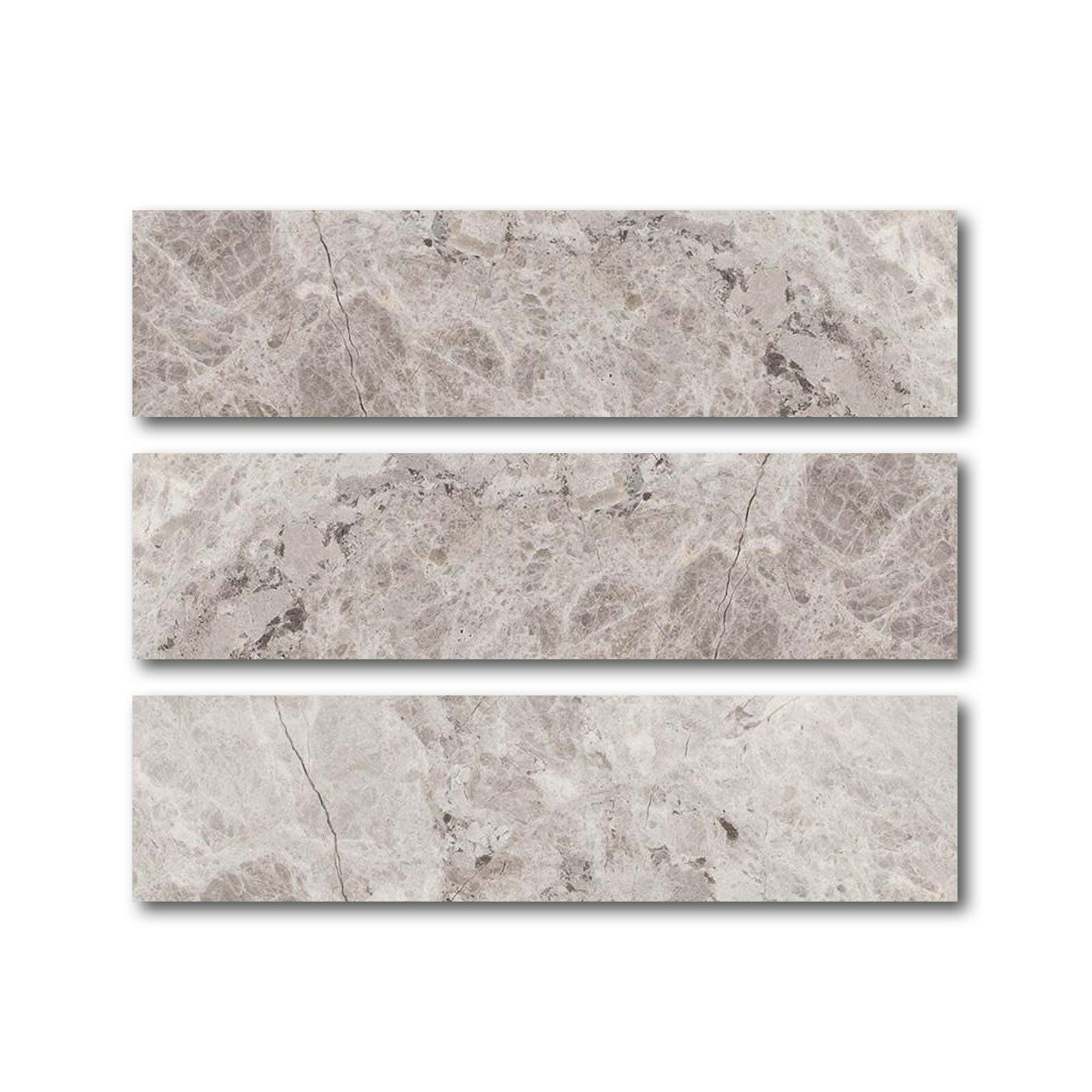Special Cut | 6x24 Tundra Gray (Atlantic Gray) Marble Honed Tile Special Cut | 6x24 Tundra Gray (Atlantic Gray) Marble Honed Tile - American Tile Depot