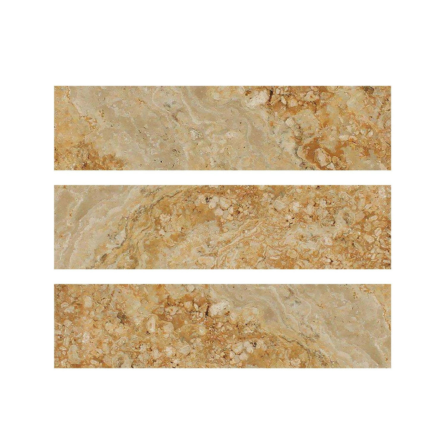 Special Cut | 6x24 Valencia Travertine Filled & Honed Tile Special Cut | 6x24 Valencia Travertine Filled & Honed Tile - American Tile Depot