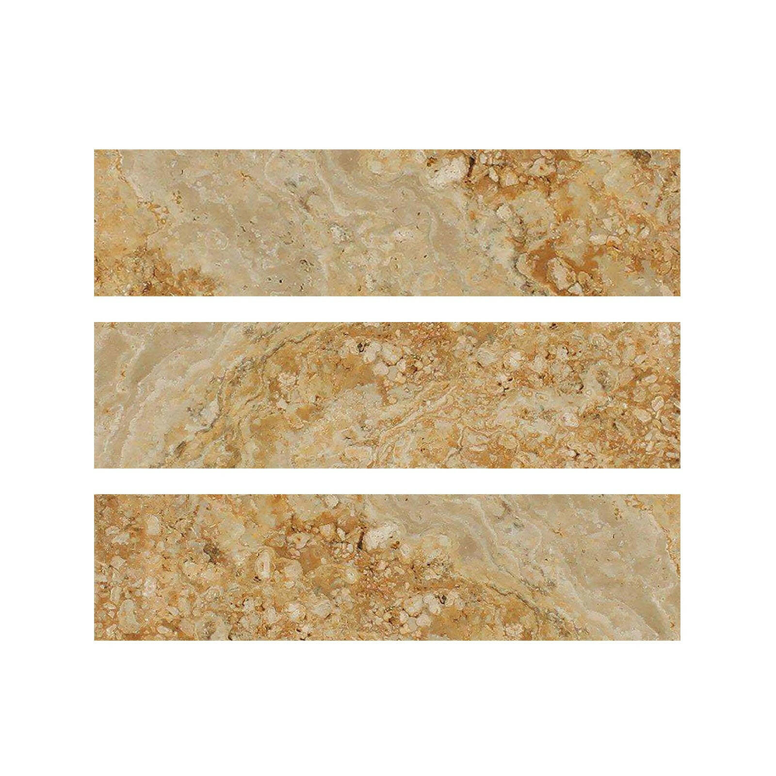 Special Cut | 6x24 Valencia Travertine Filled & Honed Tile Special Cut | 6x24 Valencia Travertine Filled & Honed Tile - American Tile Depot