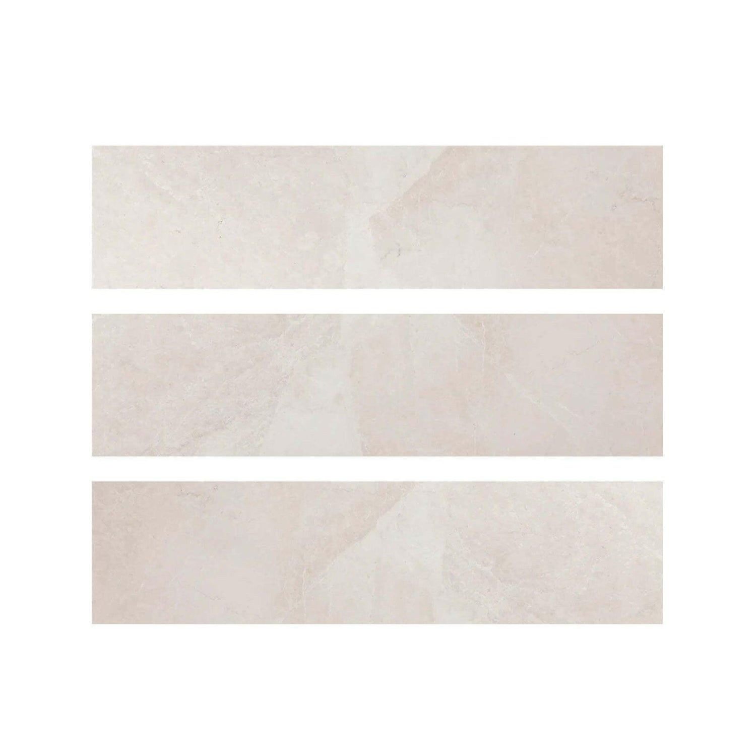 Special Cut | 6x24 White Pearl / Botticino Marble Polished Tile Special Cut | 6x24 White Pearl / Botticino Marble Polished Tile - American Tile Depot
