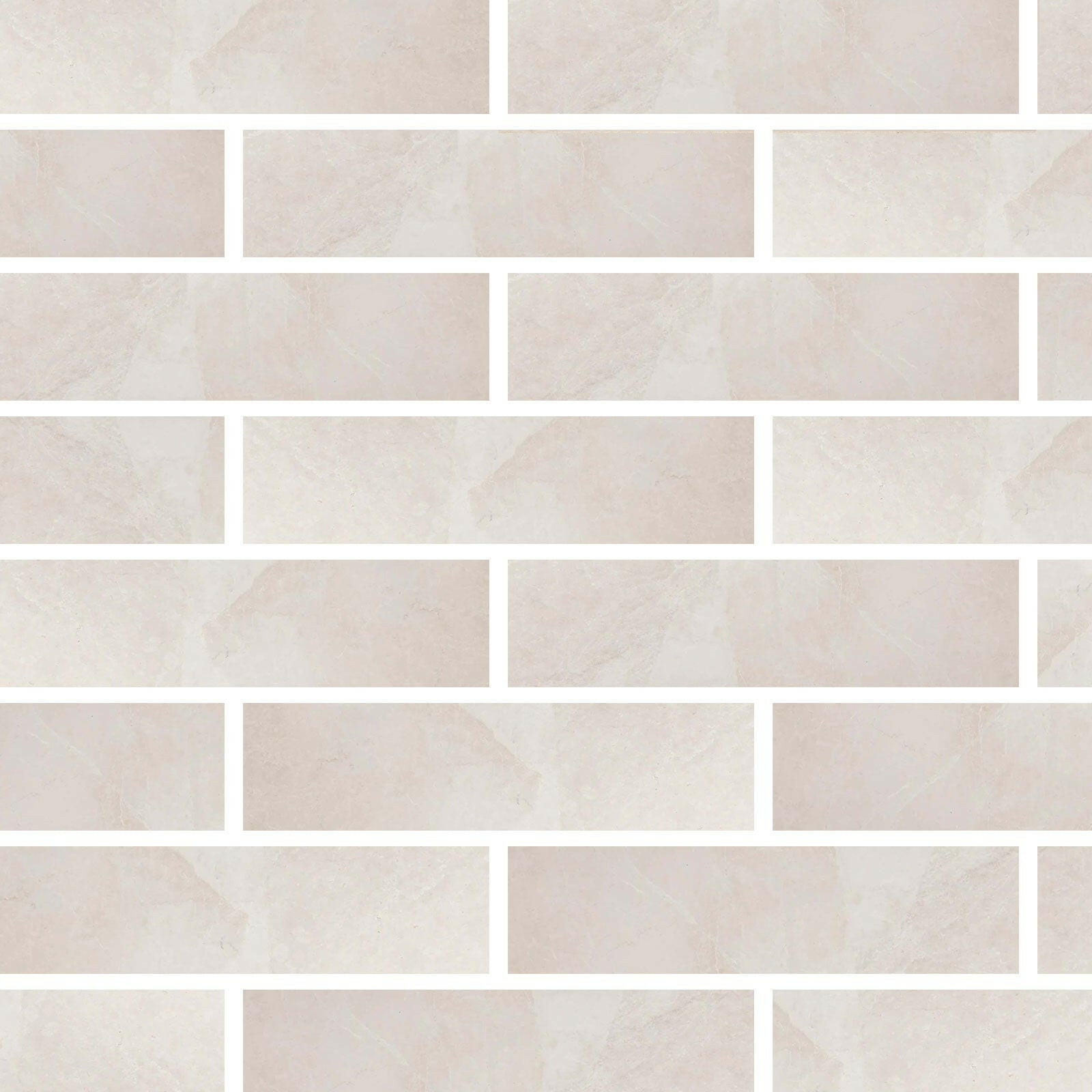 Special Cut | 6x24 White Pearl / Botticino Marble Polished Tile Special Cut | 6x24 White Pearl / Botticino Marble Polished Tile - American Tile Depot
