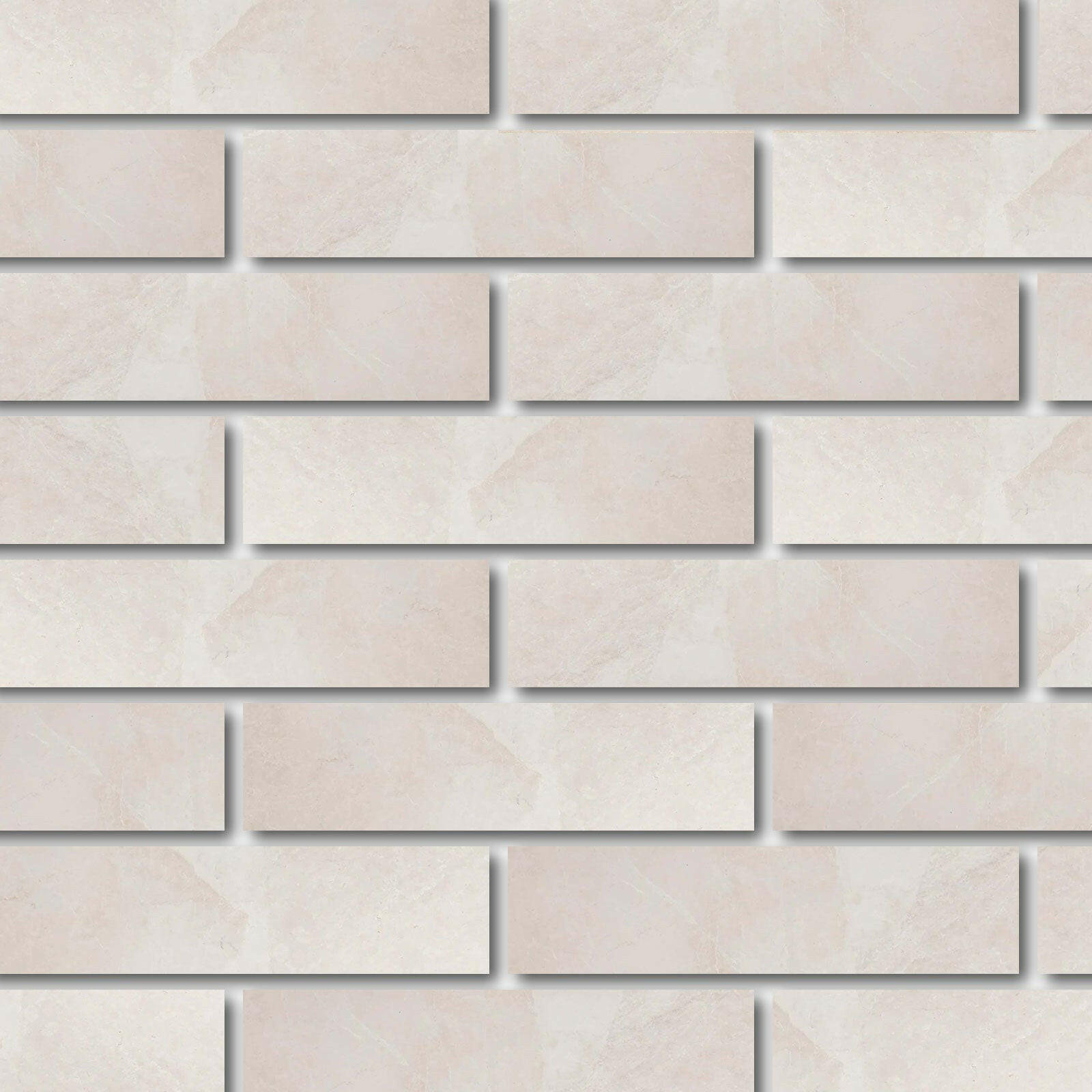 Special Cut | 6x24 White Pearl / Botticino Marble Polished Tile Special Cut | 6x24 White Pearl / Botticino Marble Polished Tile - American Tile Depot