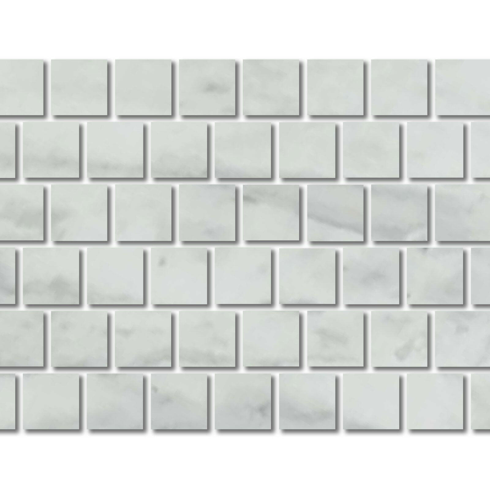 Special Cut | 6x6 Bianco Venatino Marble Honed Tile Special Cut | 6x6 Bianco Venatino Marble Honed Tile - American Tile Depot