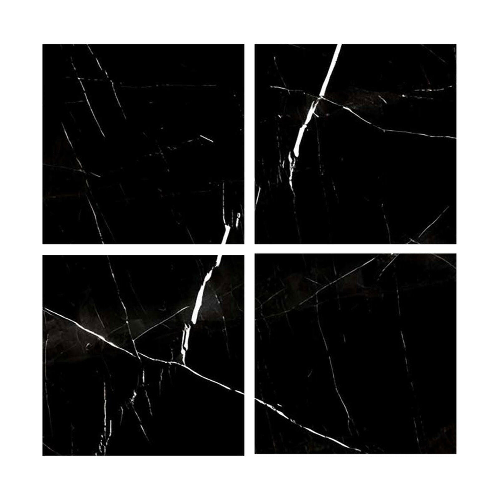 Special Cut | 6x6 Black Marquina Marble Honed Tile Special Cut | 6x6 Black Marquina Marble Honed Tile - American Tile Depot