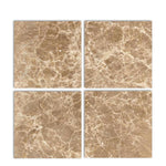 Special Cut | 6x6 Emperador Light Marble Polished Tile Special Cut | 6x6 Emperador Light Marble Polished Tile - American Tile Depot