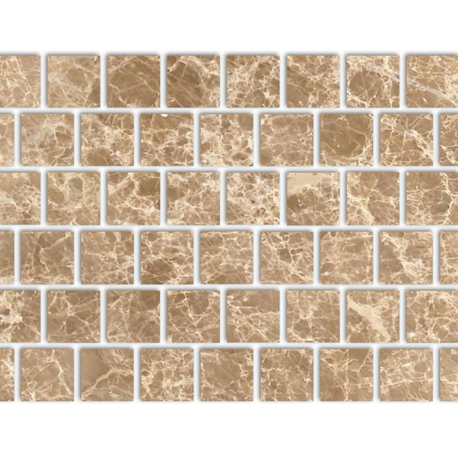 Special Cut | 6x6 Emperador Light Marble Polished Tile Special Cut | 6x6 Emperador Light Marble Polished Tile - American Tile Depot