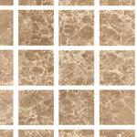 Special Cut | 6x6 Emperador Light Marble Polished Tile Special Cut | 6x6 Emperador Light Marble Polished Tile - American Tile Depot